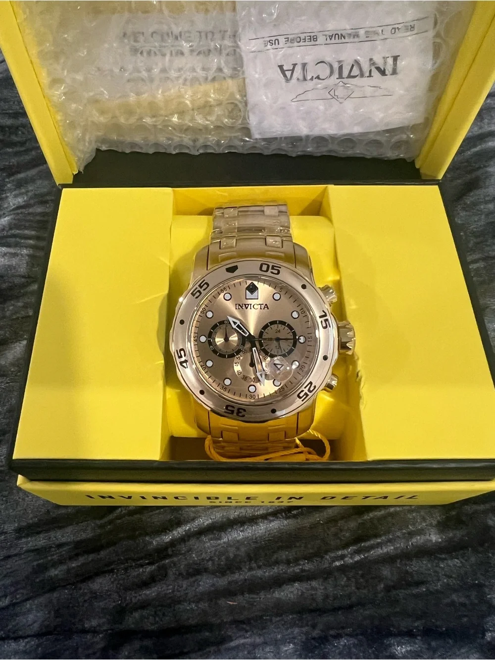 0074 - Invicta Pro Diver SCUBA Men's Watch - 48mm, Gold